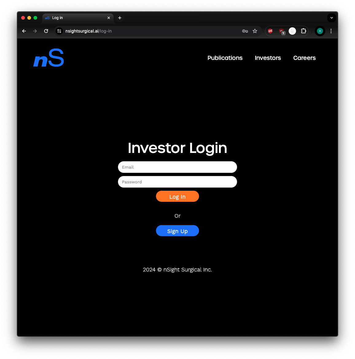 nSight landing page screenshot 3