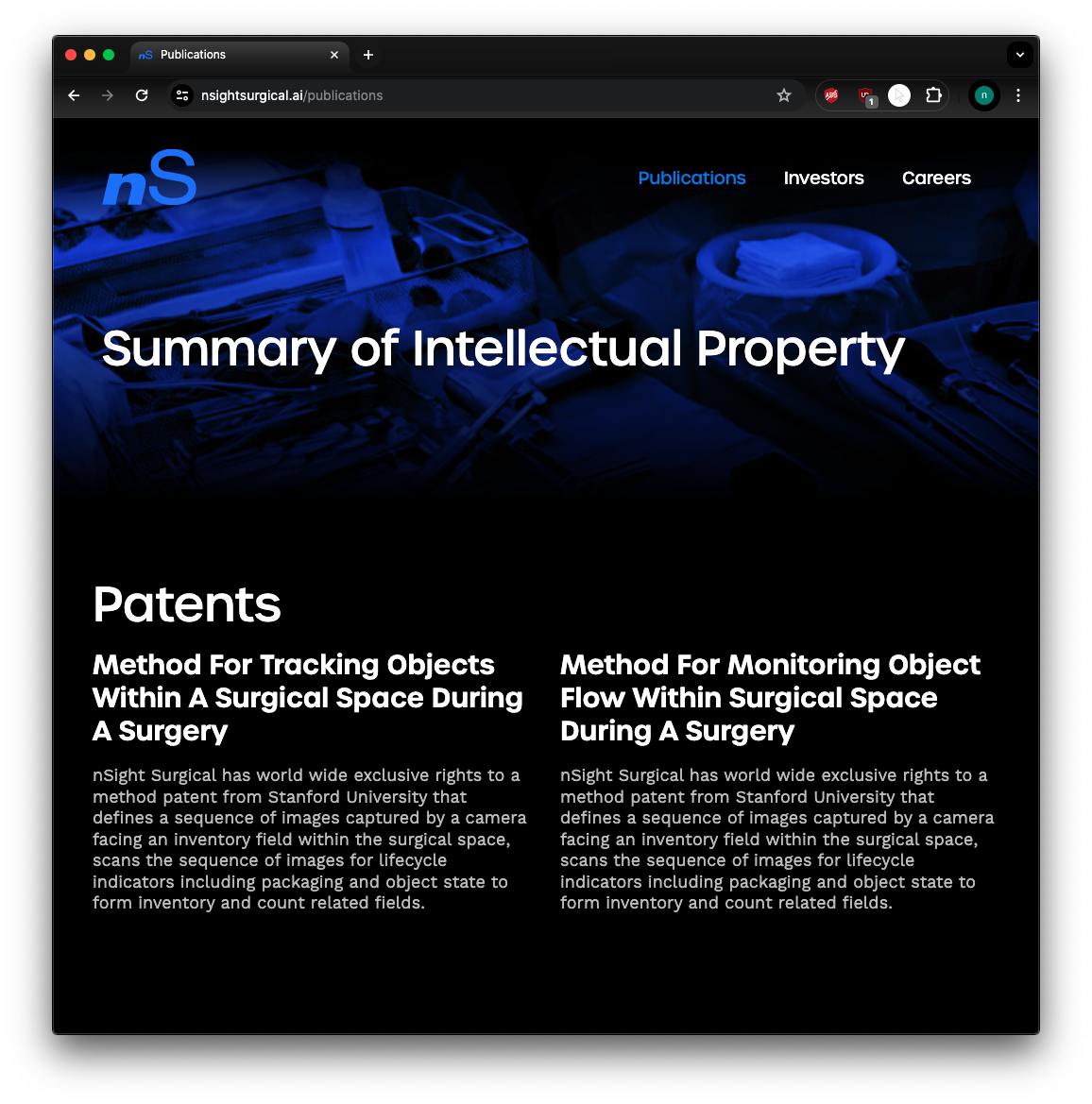 nSight landing page screenshot 4
