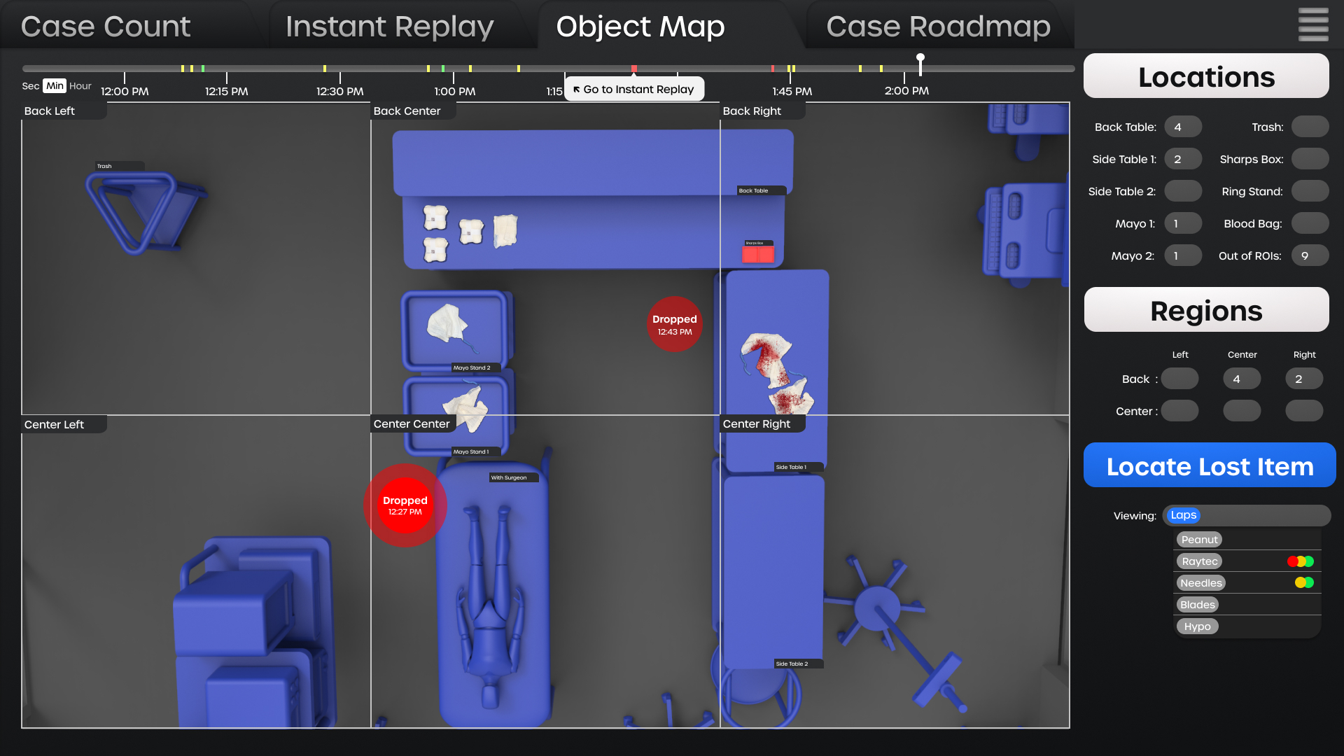 nSight object map find lost item